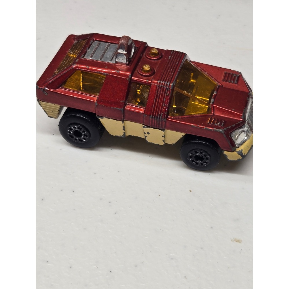 Vintage 1975 Matchbox Superfast No 59 Planet Scout Lesney England Red Tan
